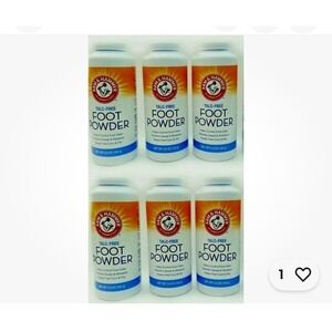 Arm & Hammer Talc-Free Foot Powder Odor Control Corn Starch 5.0 oz Ea Pack Of 3